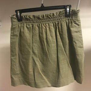 J Crew Army Green Skirt